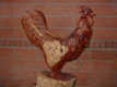 Carved rooster.. It's cool!!